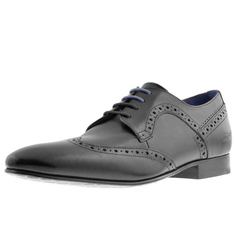 navy and brown shoes