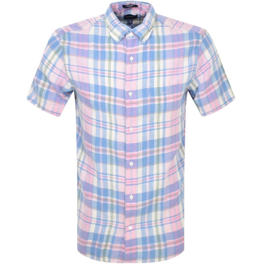 Gant Linen Madras Short Sleeve Shirt