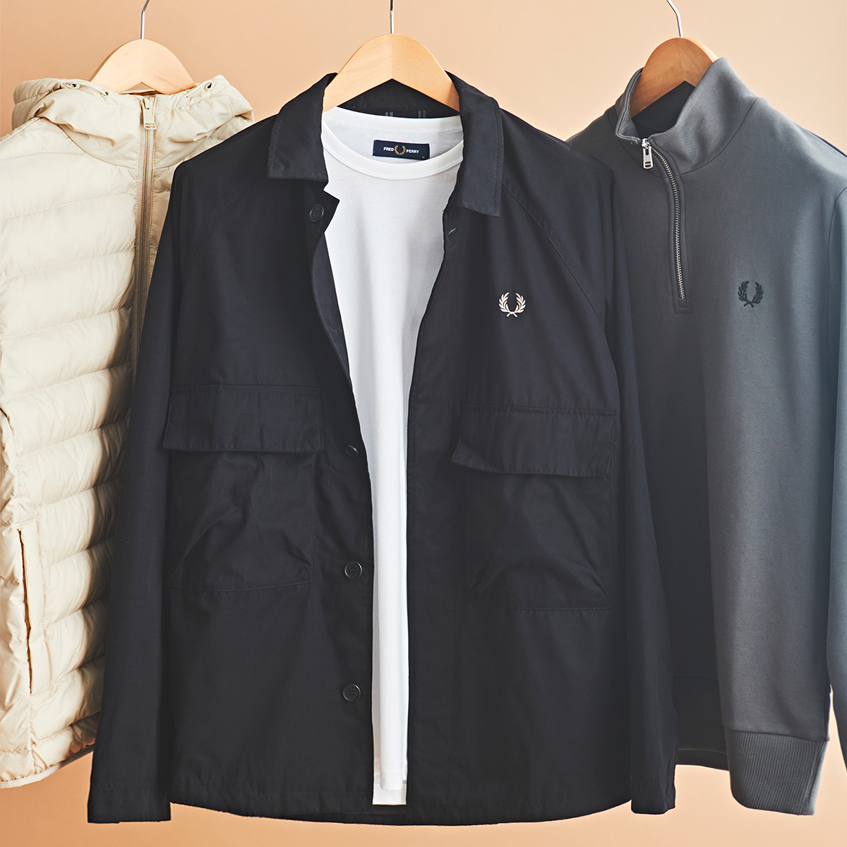 A selection of Fred Perry outerwear