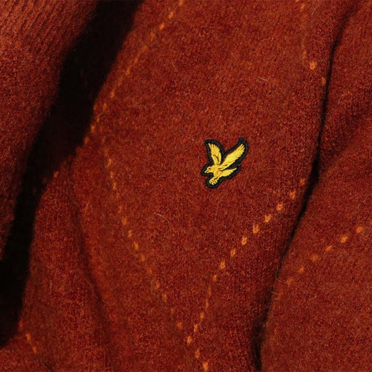 Lyle and Scott knitwear in close-up