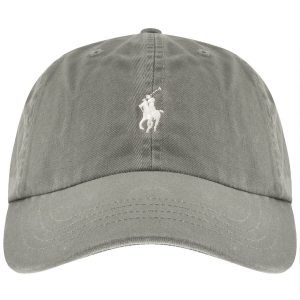 A grey Ralph Lauren baseball cap