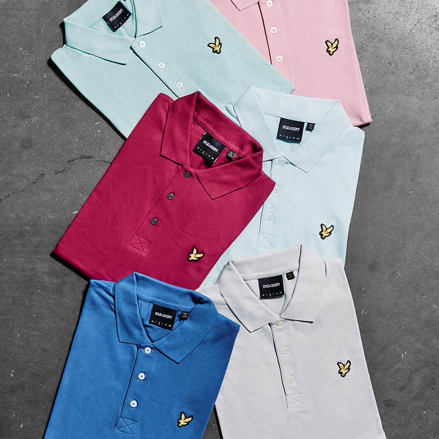 A selection of polo shirts