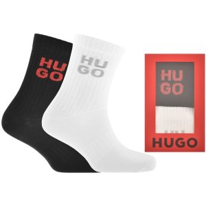 HUGO 2 Pack Gift Set Logo Socks