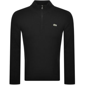 Lacoste Half Zip Logo Knit Jumper