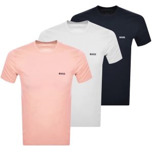 BOSS 3 Pack Crew Neck T Shirts