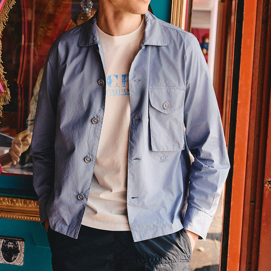 A man dressed in a designer overshirt